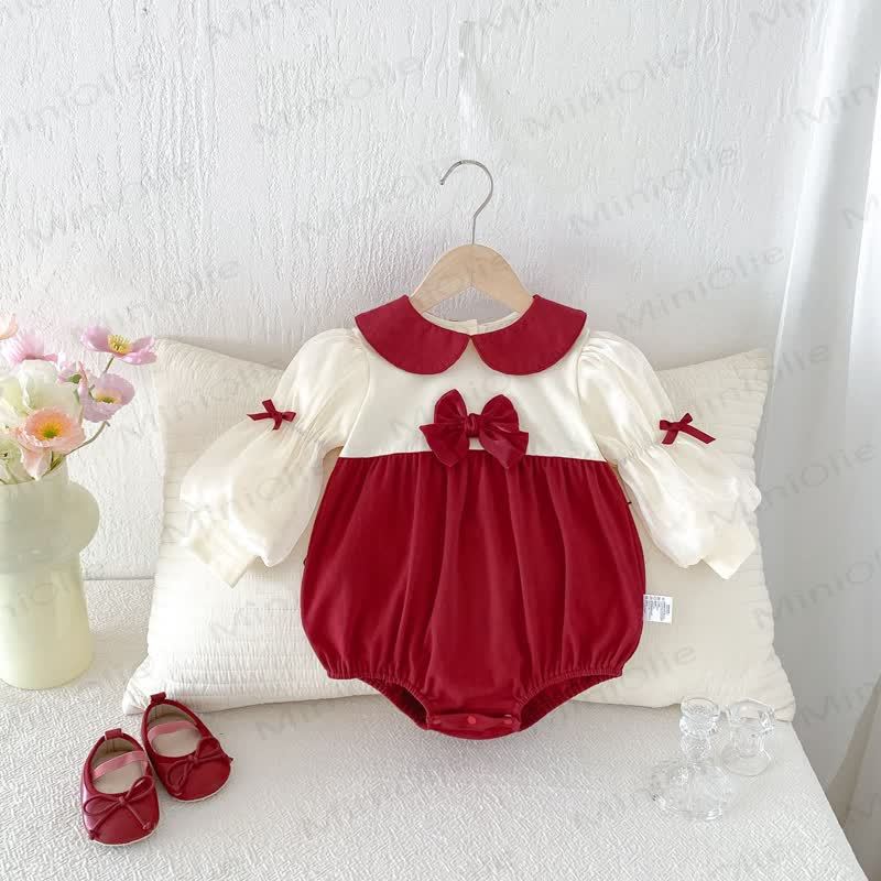 Baby mit Schleife und Peter-Pan-Kragen - image 3