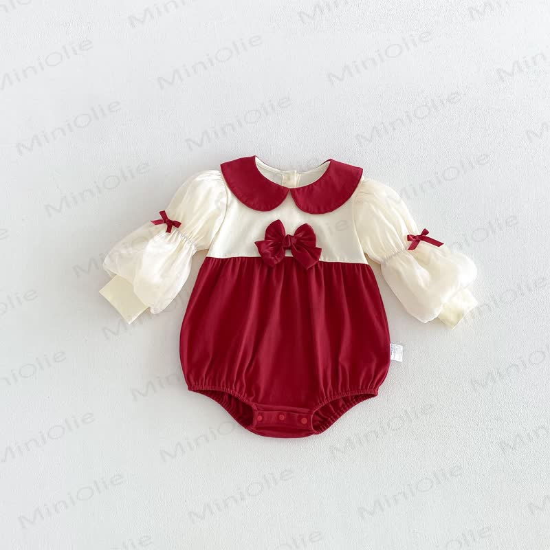 Baby mit Schleife und Peter-Pan-Kragen - image 5
