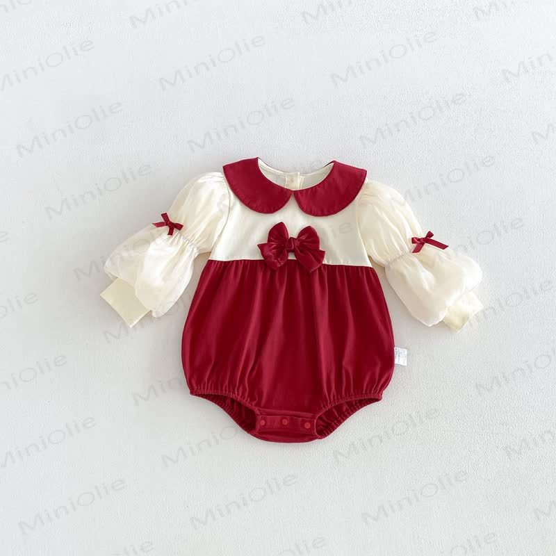 Baby mit Schleife und Peter-Pan-Kragen - image 5