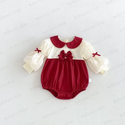 Baby mit Schleife und Peter-Pan-Kragen - image 5