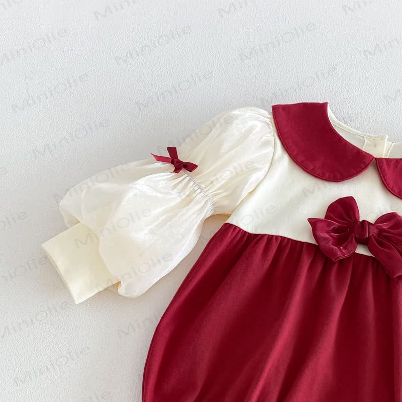 Baby mit Schleife und Peter-Pan-Kragen - image 9