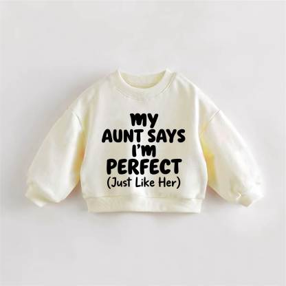 MY AUNT SAYS I'M PERFECT (genau wie sie) Baby Kleinkind - Sweatshirt in Creme - Creme - 3-5J - image 1