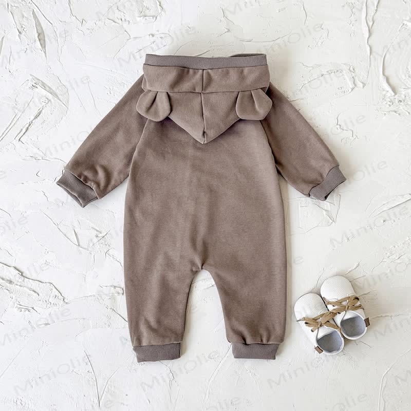 BEAR BABY Baby Bär Kapuzen- Strampler mit Reißverschluss - image 3