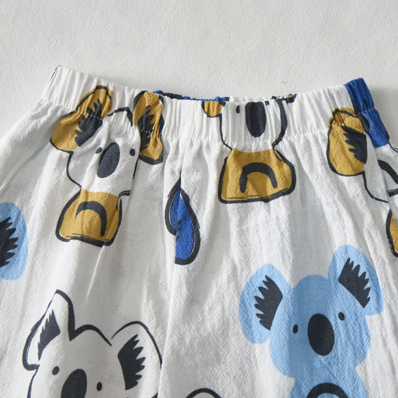 2-teiliges Set aus weißem Koala-Shirt und Shorts für Baby und Kleinkind - image 5