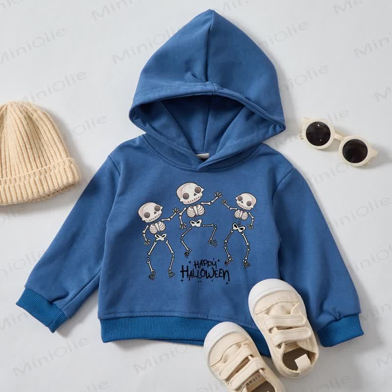 HAPPY HALLOWEEN! Kleinkind Baby Blau Hoodie Sweatshirt - Blau - 3-5J - image 1