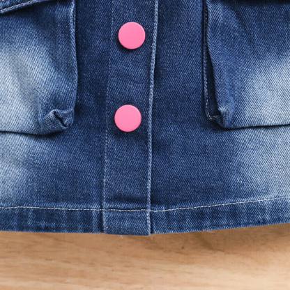 Zweiteiliges Set aus Denim und Rock für Kleinkind - image 9