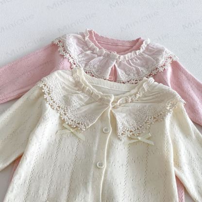 Baby Strampler mit Lace , langen Stricken und Strampler Hut - image 13