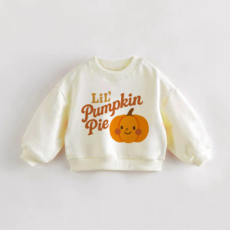 LIL' PUMPKIN PIE Baby Kleinkind Creme Sweatshirt - Creme - 3-5J - image 1