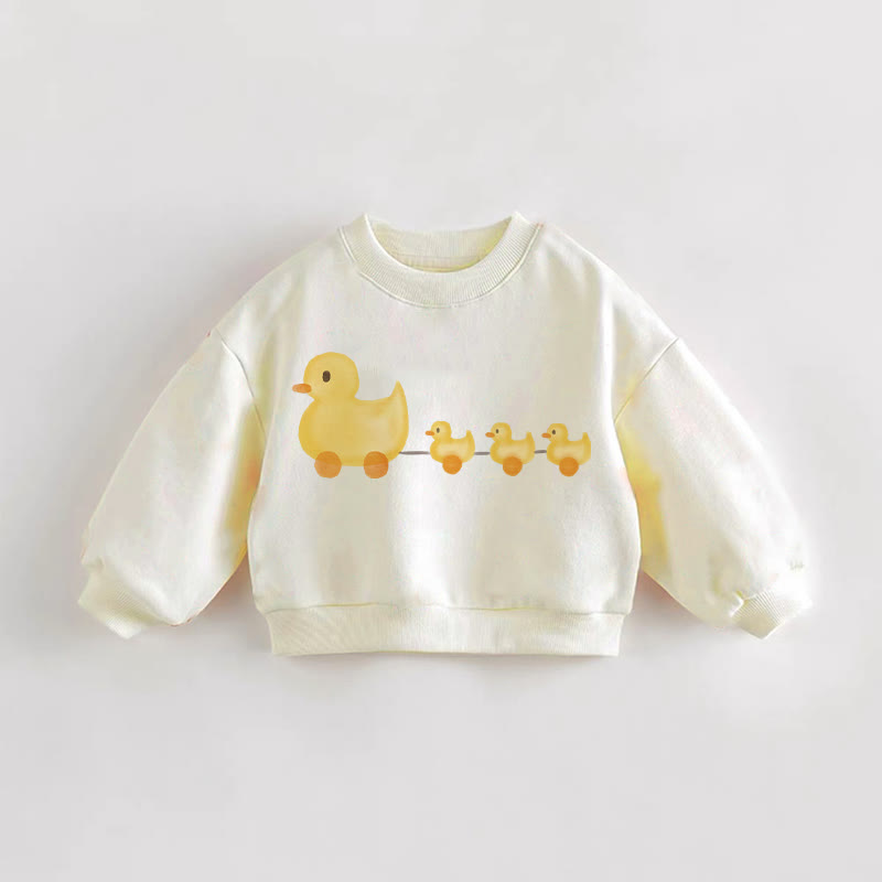 Baby Kleinkind Ente Sweatshirt - Creme - 3-5J - image 1