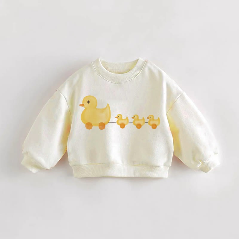 Baby Kleinkind Ente Sweatshirt - Creme - 3-5J - image 1