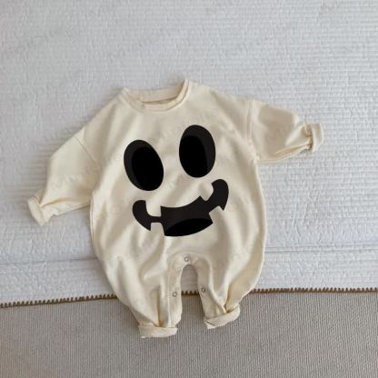 Baby Halloween Geister Beige Strampler - Beige - 2-3J - image 1