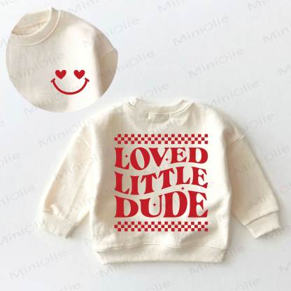 LOVED LITTLE DUDE Baby Kleinkind Creme Sweatshirt - Creme - 3-5J - image 1