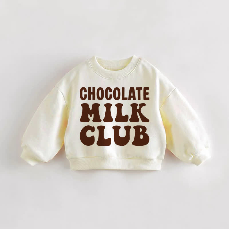 CHOCOLATE MILK CLUB Baby Kleinkind Creme Sweatshirt - Creme - 3-5J - image 1
