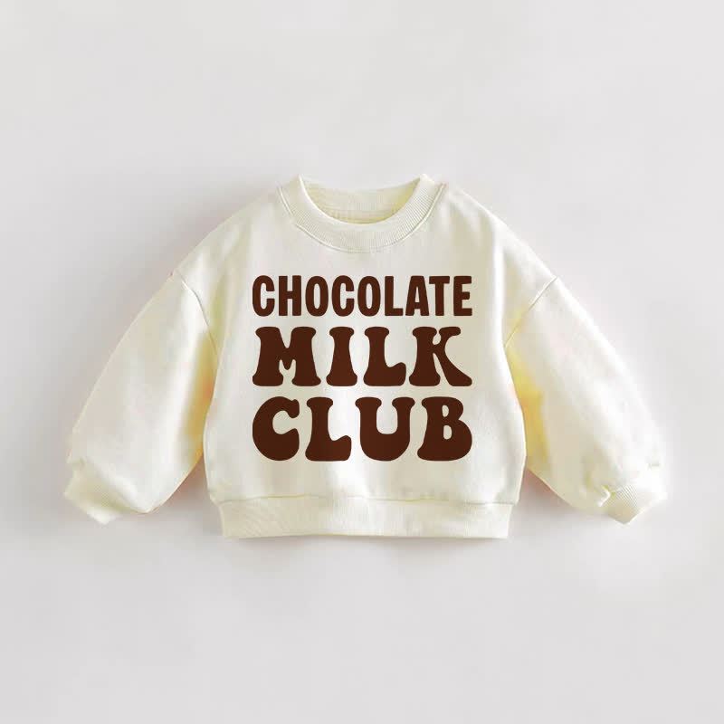 CHOCOLATE MILK CLUB Baby Kleinkind Creme Sweatshirt - Creme - 3-5J - image 1