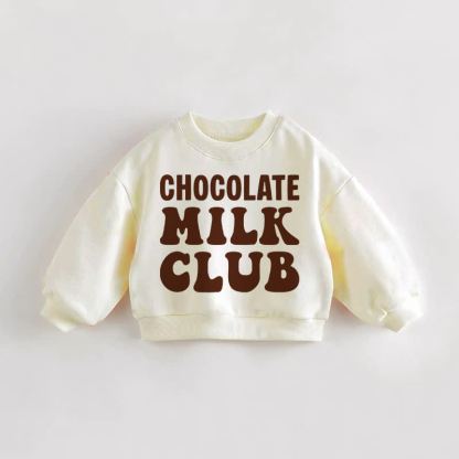 CHOCOLATE MILK CLUB Baby Kleinkind Creme Sweatshirt - Creme - 3-5J - image 1