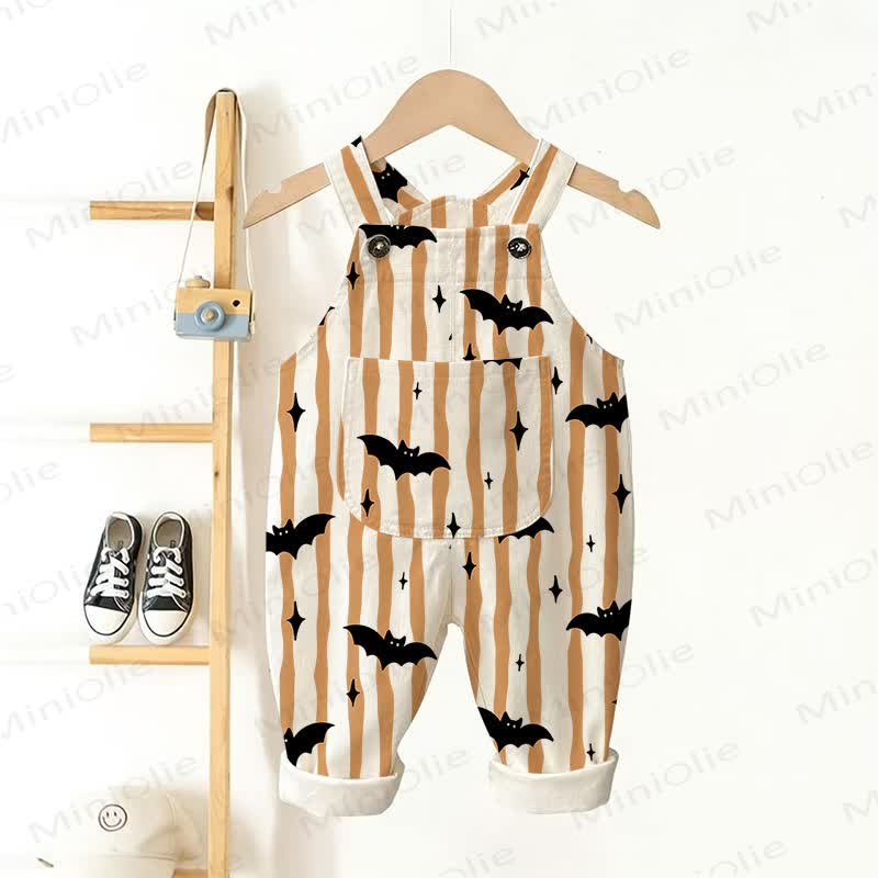 Baby Kleinkind Overalls mit Streifen - Orange - 3-5J - image 1