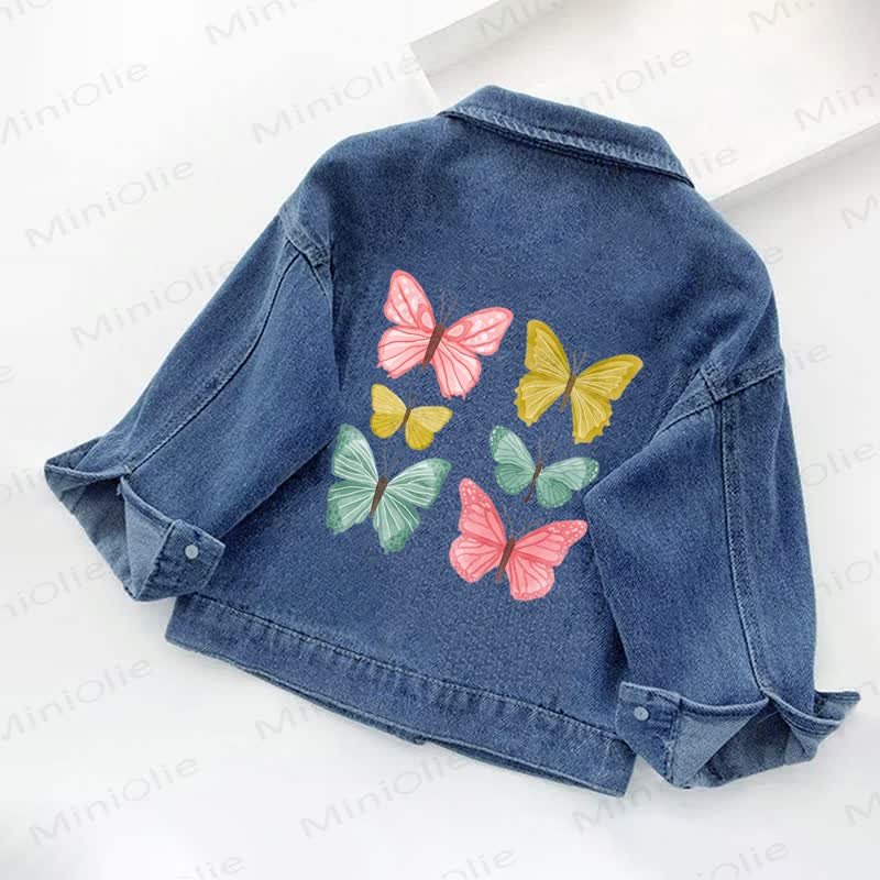 Denim mit Schmetterling für Kleinkind - image 2