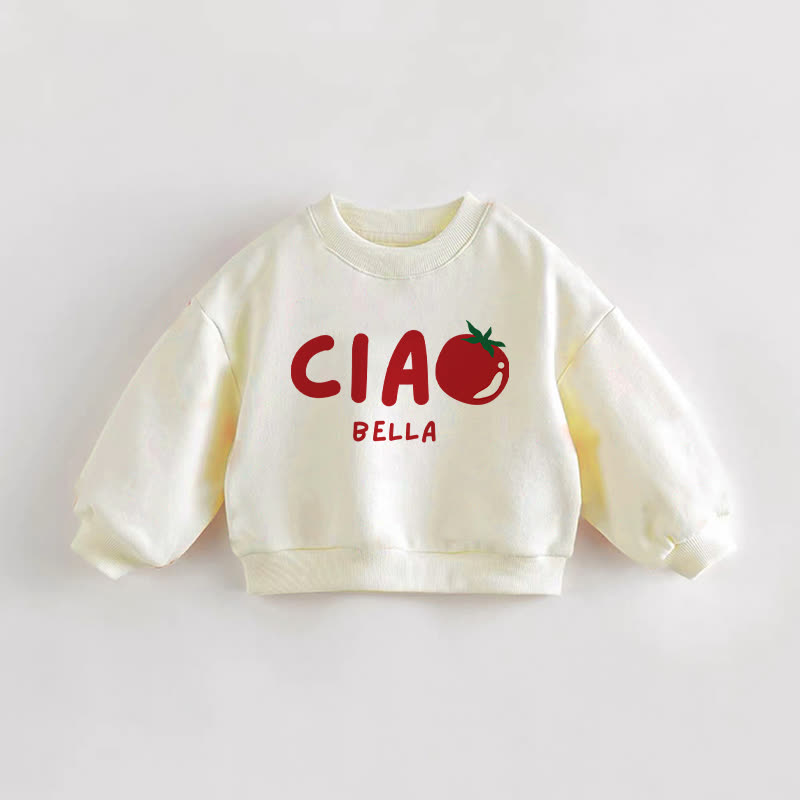 CIAO BELLA Baby Kleinkind Creme Sweatshirt - Creme - 3-5J - image 1
