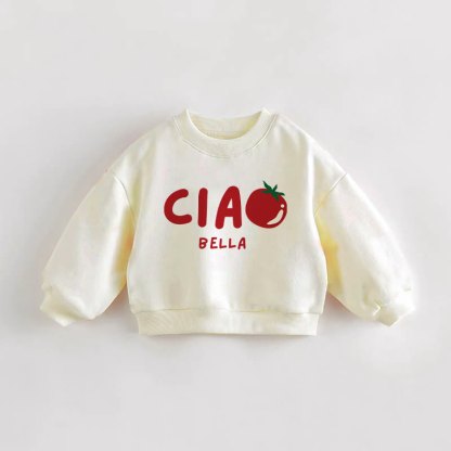 CIAO BELLA Baby Kleinkind Creme Sweatshirt - Creme - 3-5J - image 1
