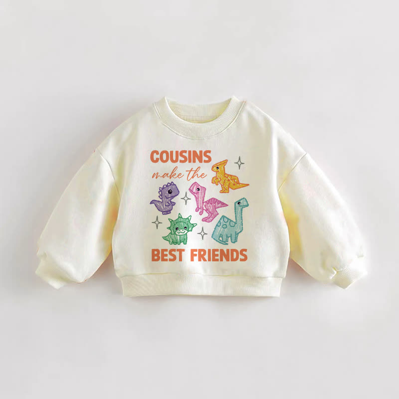 COUSINS MAKE THE BEST FRIENDS – Baby Kleinkind - Sweatshirt in Creme - Creme - 3-5J - image 1