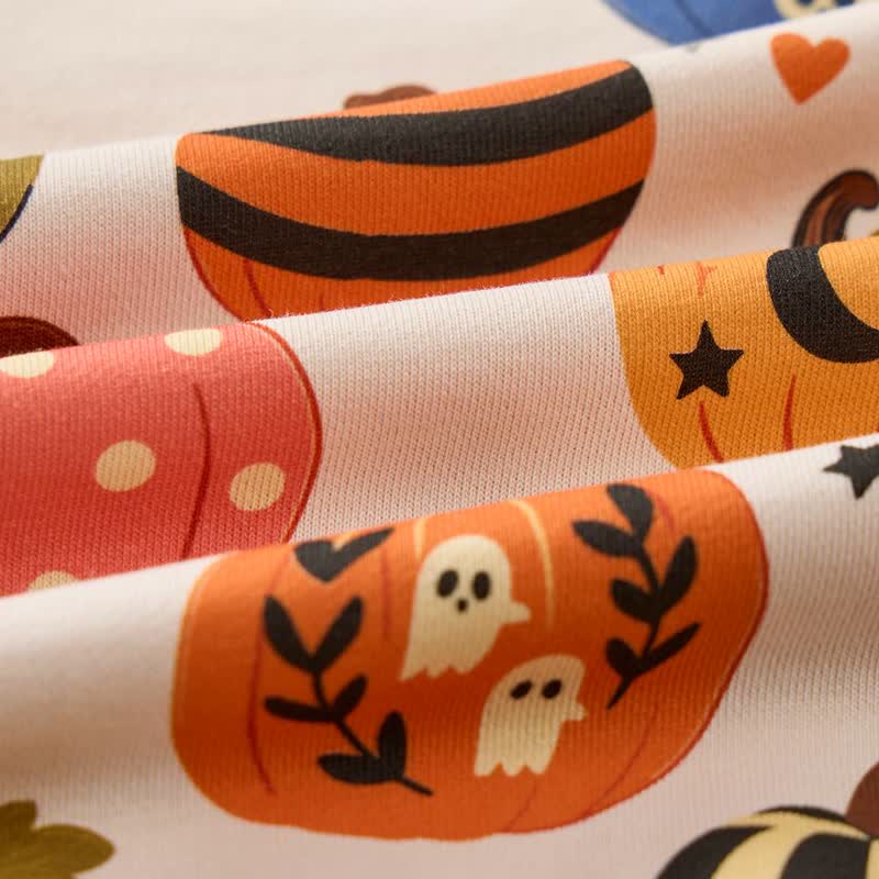 Baby Pumpkin Ghost Cat Print 2-teiliges Set - image 7
