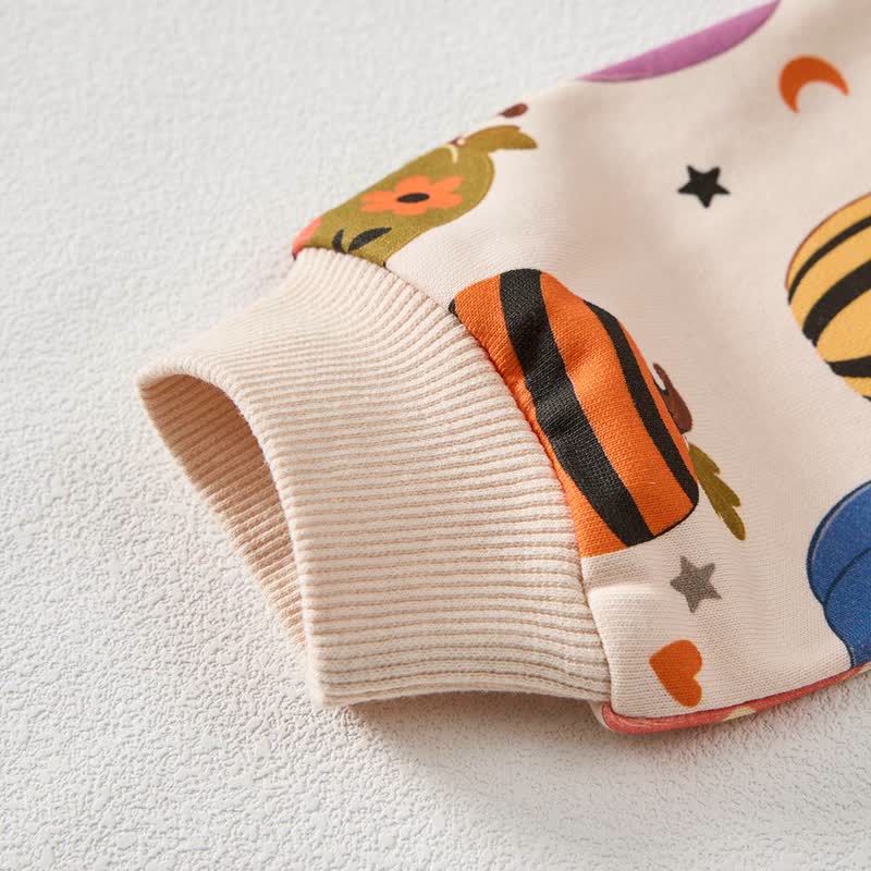 Baby Pumpkin Ghost Cat Print 2-teiliges Set - image 5