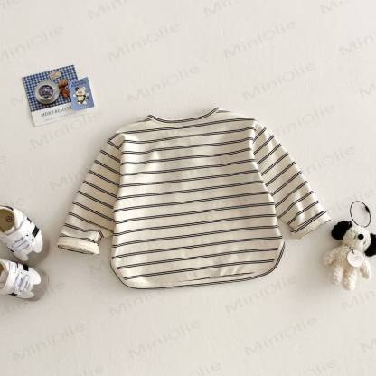 Streifen Henley-T-Shirt für Baby und Kleinkind - image 2