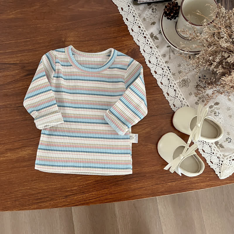 Baby Hase - Overalls mit lila Hasenmotiv oder Streifen Spitze - Weiß - 2-3J - image 4