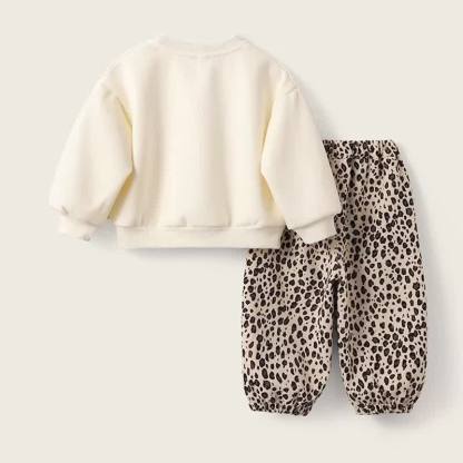 Kleinkind Baby Leoparden - Sweatshirt und Hose , 2-teiliges Set - image 2