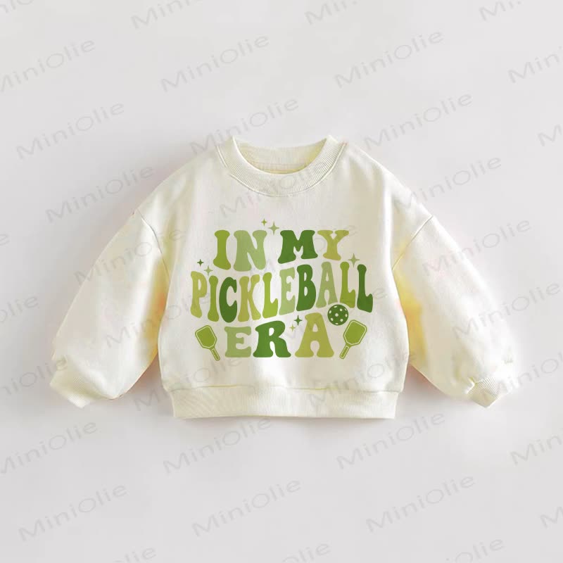 IN MY PICKLEBALL ERA Baby Kleinkind Creme Sweatshirt - Creme - 3-5J - image 1
