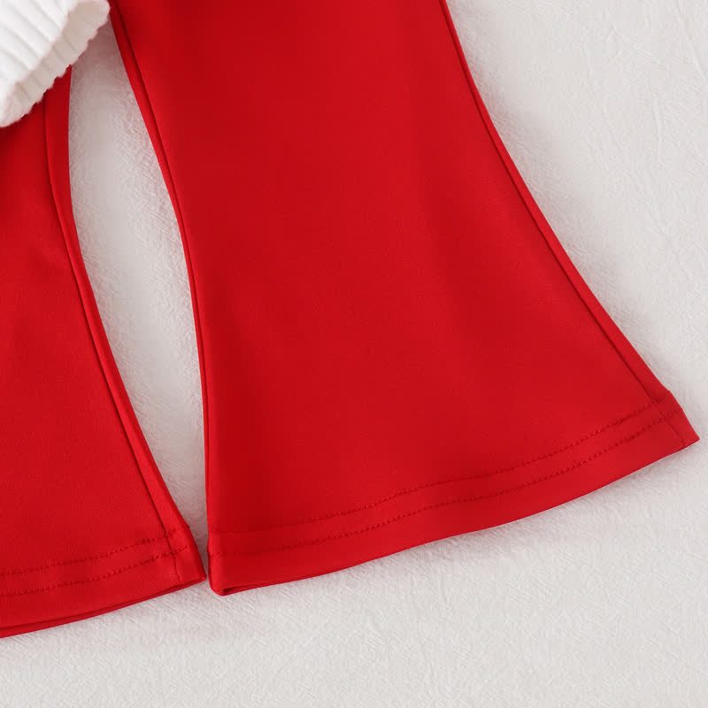 Zweiteiliges Set für Baby und Kleinkind , Mädchen , Kirsche , Stricken und Hose - image 7