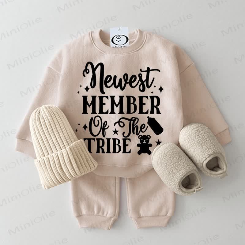 NEWEST MEMBER OF THE TRIBE: Baby 2-teiliges Beige Set - Beige - 2-3J - image 1