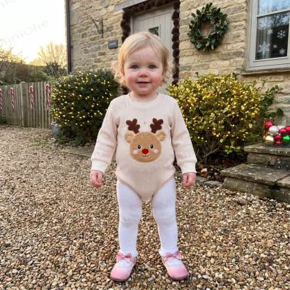 Baby -Rentier Waffel Bodysuit - image 9