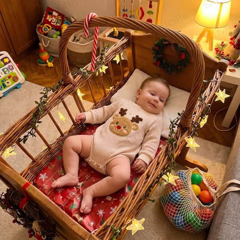 Baby -Rentier Waffel Bodysuit - image 10