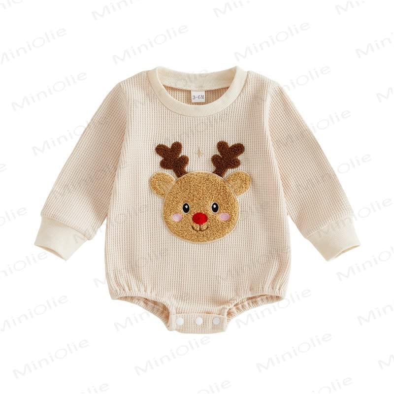 Baby -Rentier Waffel Bodysuit - image 7