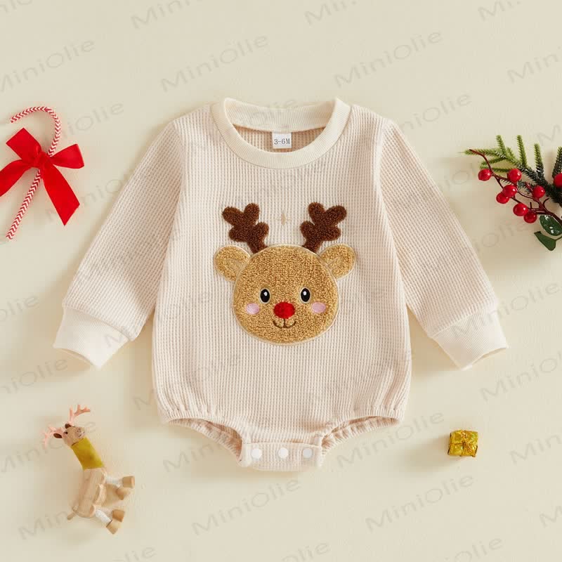 Baby -Rentier Waffel Bodysuit - image 1