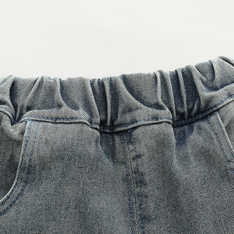 Dreiteiliges Set für Baby ( Kleinkind ): Kapuzenjacke mit Auto -Print und Denim - image 13