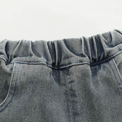 Dreiteiliges Set für Baby ( Kleinkind ): Kapuzenjacke mit Auto -Print und Denim - image 13