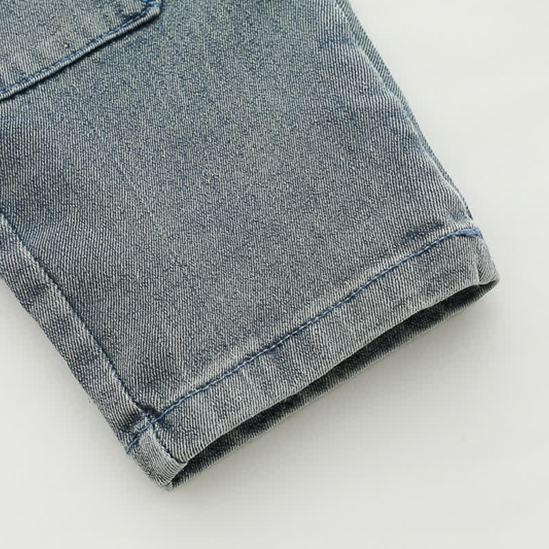 Dreiteiliges Set für Baby ( Kleinkind ): Kapuzenjacke mit Auto -Print und Denim - image 16