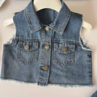 2-teiliges Set aus Denim und Rock für Kleinkind - image 3