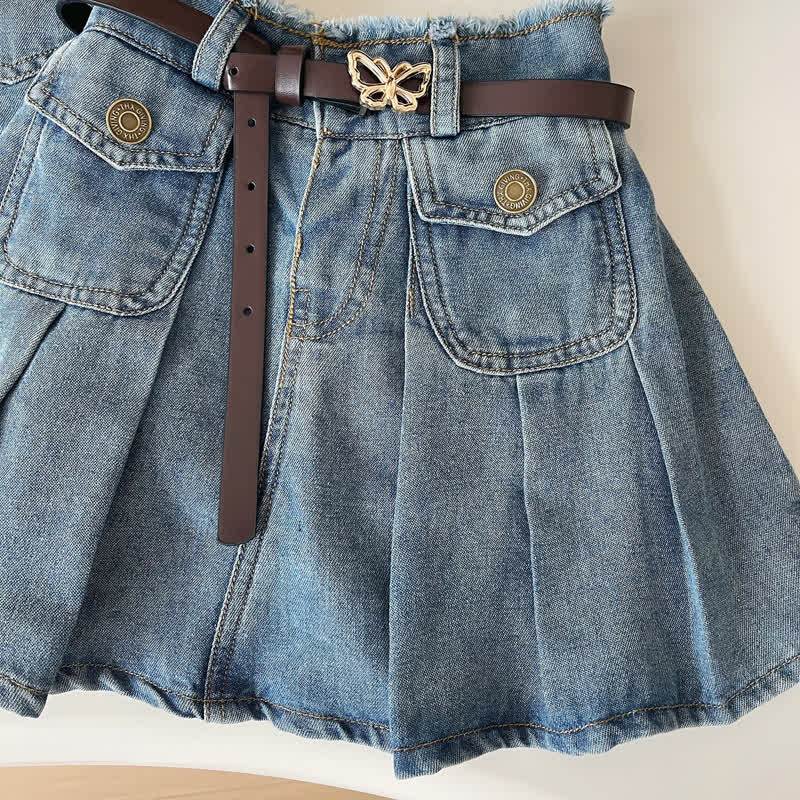 2-teiliges Set aus Denim und Rock für Kleinkind - image 5