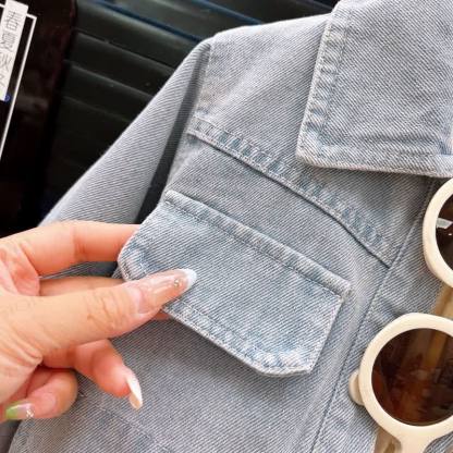 Set aus Denim und Kleid für Kleinkind - image 6