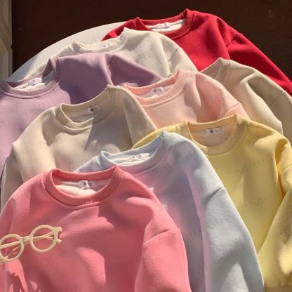 Kleinkind Sweatshirt mit Einfarbig, Spitze - image 2