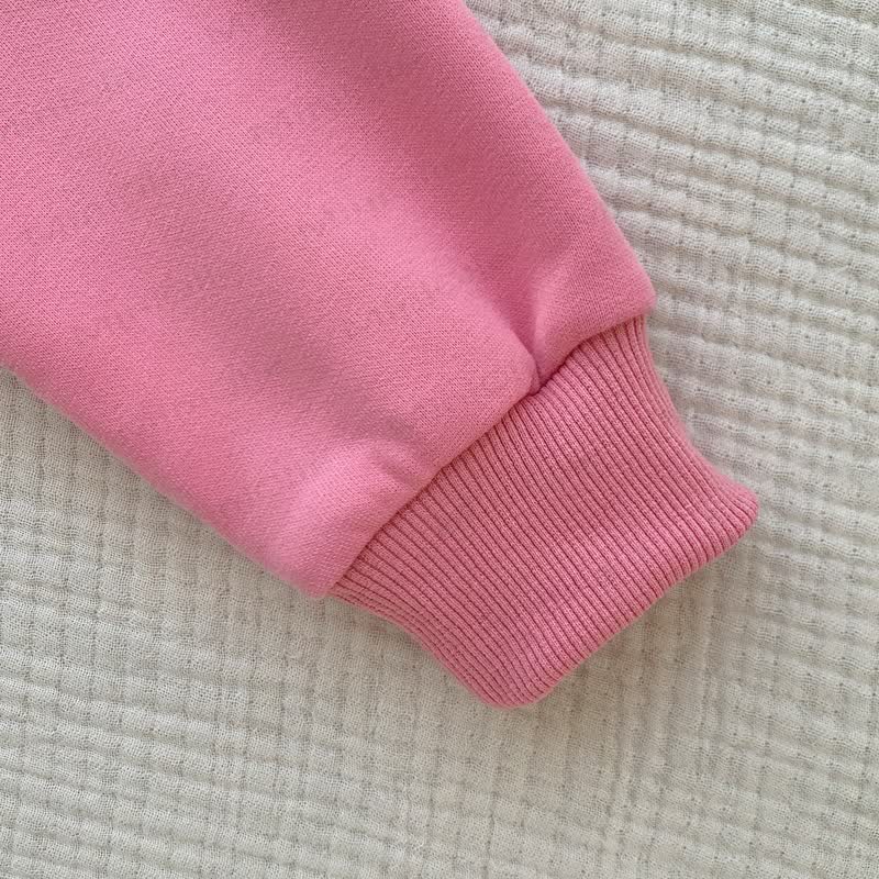 Kleinkind Sweatshirt mit Einfarbig, Spitze - image 14