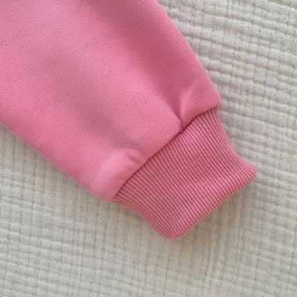 Kleinkind Sweatshirt mit Einfarbig, Spitze - image 14