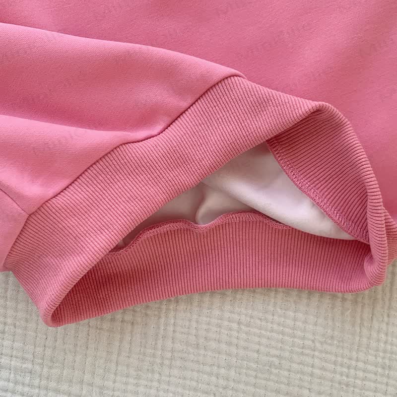 Kleinkind Sweatshirt mit Einfarbig, Spitze - image 15