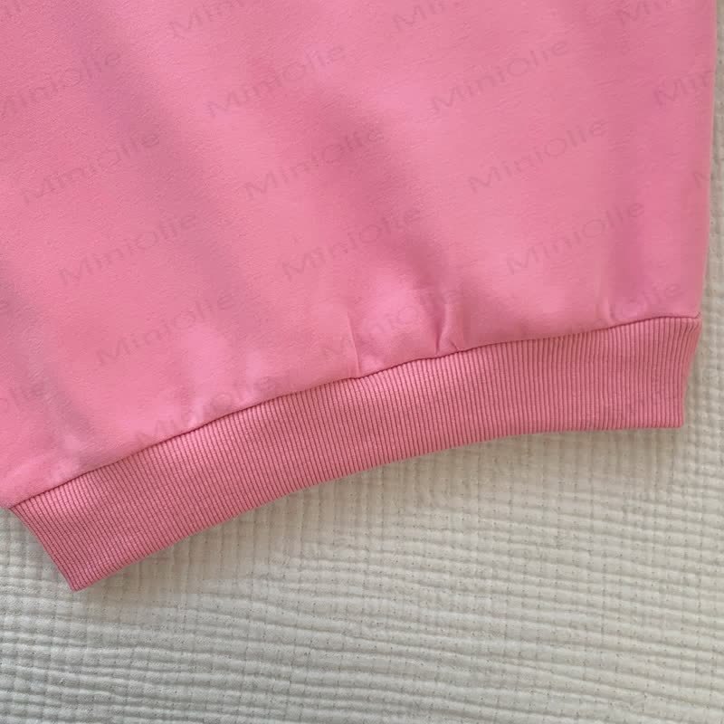 Kleinkind Sweatshirt mit Einfarbig, Spitze - image 16