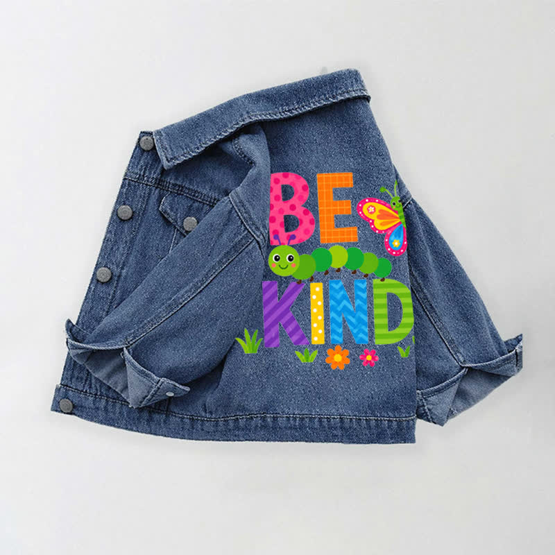 BE KIND Denim für Kind mit Insekt - Blau - 10-11J - image 1
