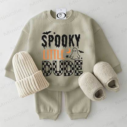 SPOOKY LITTLE DUDE Baby Sweatshirt 2-teiliges Set Grau Grün - Grau Grün - 2-3J - image 1