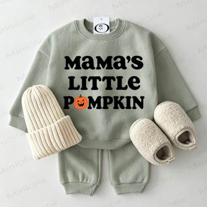 MAMA'S LITTLE PUMPKIN Baby Sweatshirt, 2-teiliges Set , Grau Grün - Grau Grün - 2-3J - image 1